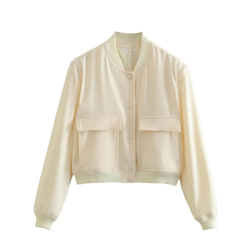 Jaqueta Cropped TRAF-Bomber