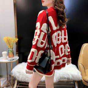 Cardigan de Malha Estampado