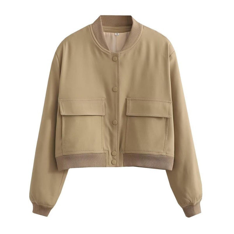 Jaqueta Cropped TRAF-Bomber