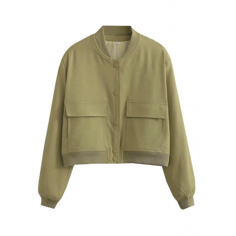 Jaqueta Cropped TRAF-Bomber