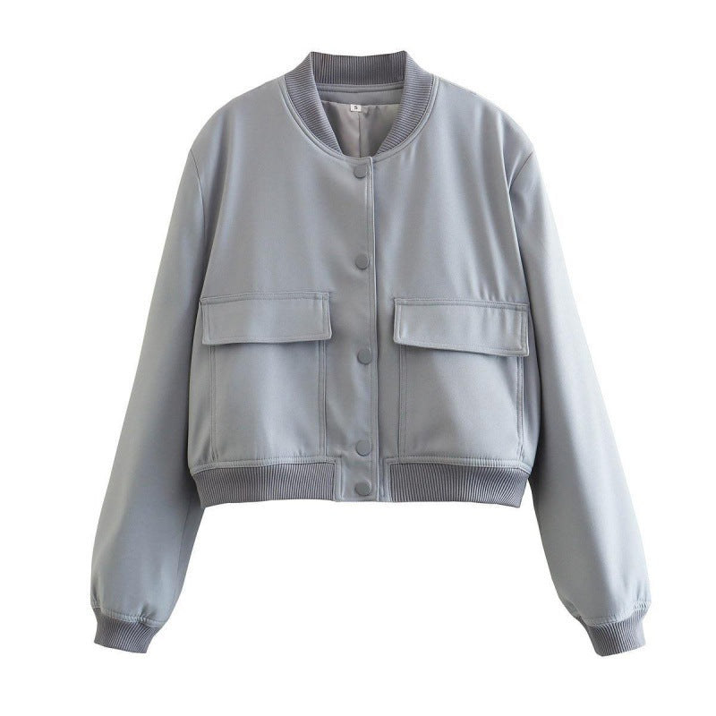 Jaqueta Cropped TRAF-Bomber