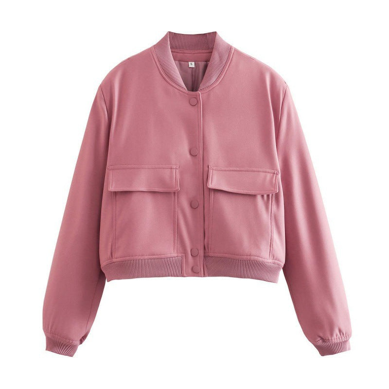 Jaqueta Cropped TRAF-Bomber