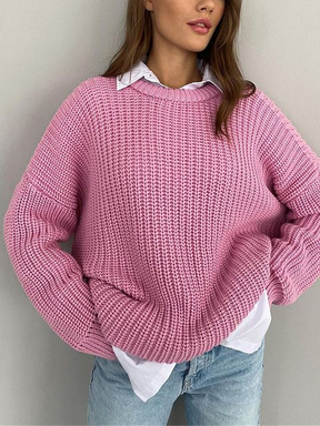 Suéter de Tricot Oversized Feminino